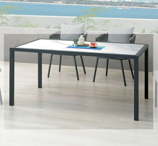 A529-03喬亞克戶外岩板長桌 深灰