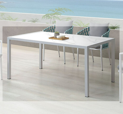 A529-01喬亞克戶外岩板長桌 白