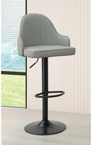 A544-05紐書亞升降吧椅 米白皮