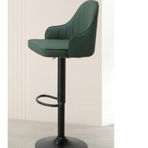 A544-06紐書亞升降吧椅 深綠皮