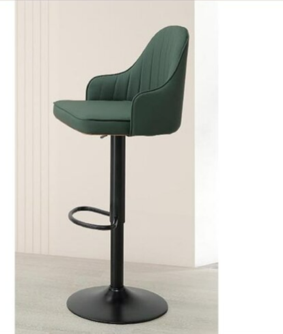 A544-06紐書亞升降吧椅 深綠皮