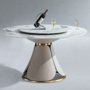 C422-4 670餐桌 配80圓轉盤