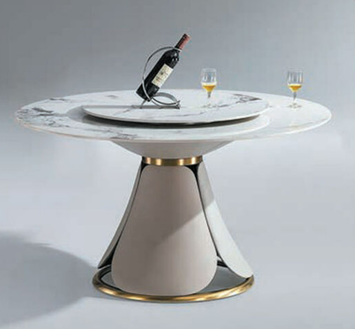 C422-4 670餐桌 配80圓轉盤