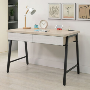 A555-03萊米克雙色3.7尺鐵腳書桌