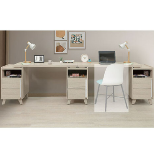 A556-04萊米克10尺雙人書桌組300~340公分伸縮