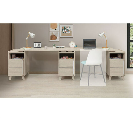 A556-04萊米克10尺雙人書桌組300~340公分伸縮