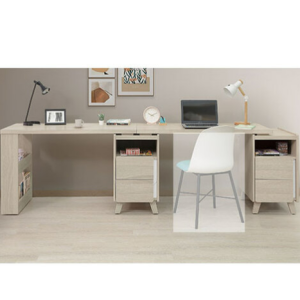 A556-05萊米克9尺雙人書桌組270~290公分伸縮