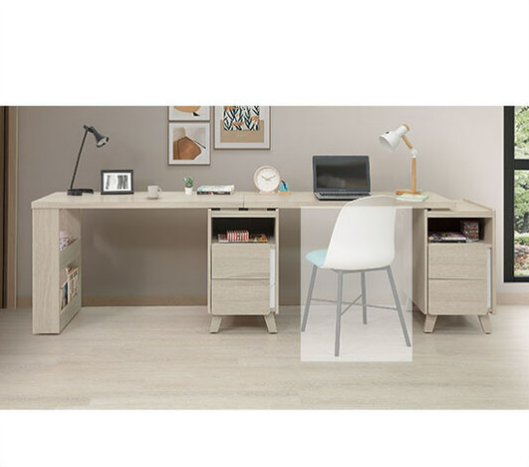 A556-05萊米克9尺雙人書桌組270~290公分伸縮