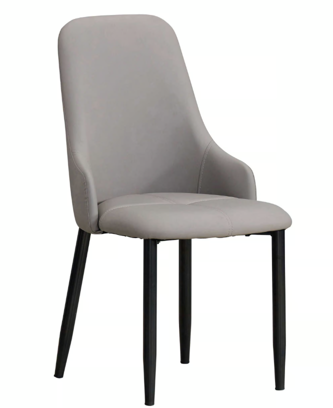 922-13森維爾淺灰色皮餐椅 (坐寬43坐深46坐高44cm)