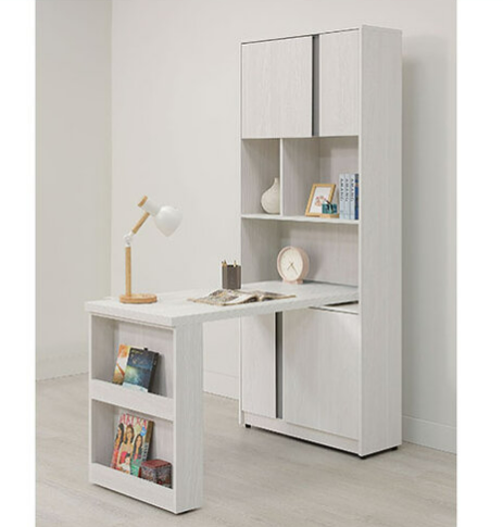 A561-02凱倫4尺桌面書櫃組⊙可反向擺放