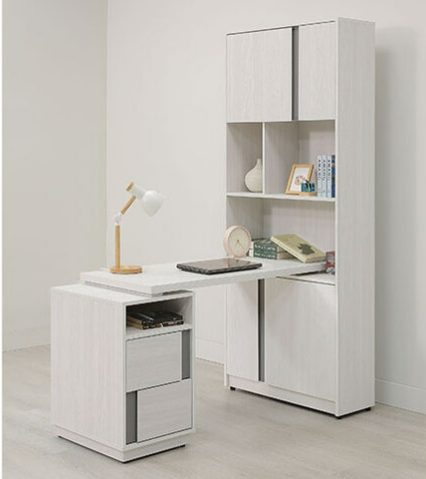 A561-03凱倫4尺桌面書櫃組⊙可反向擺放