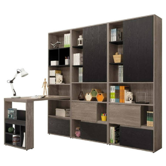 A574-01艾爾頓7.4尺書櫃書桌組