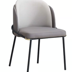 922-8 拉古薩淺灰色雙拼皮餐椅(坐寬50坐深47坐高45cm)