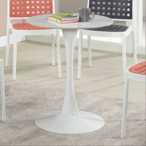 912-3 俐思2尺岩板白柱圓桌