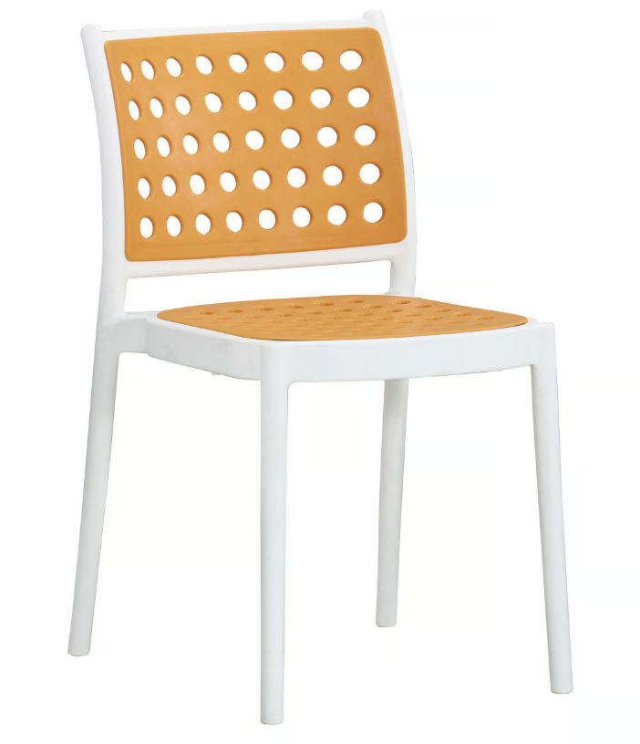 929-13 俐思黃色餐椅(坐寬42.5坐深41坐高46cm)