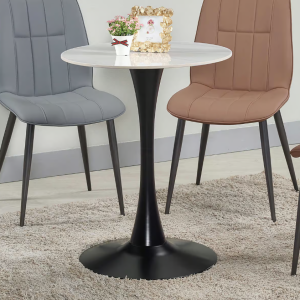 912-2俐思2尺岩板黑柱圓桌