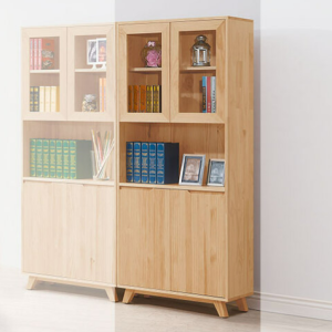 A583-02羅本北歐實木2.7尺展示書櫃