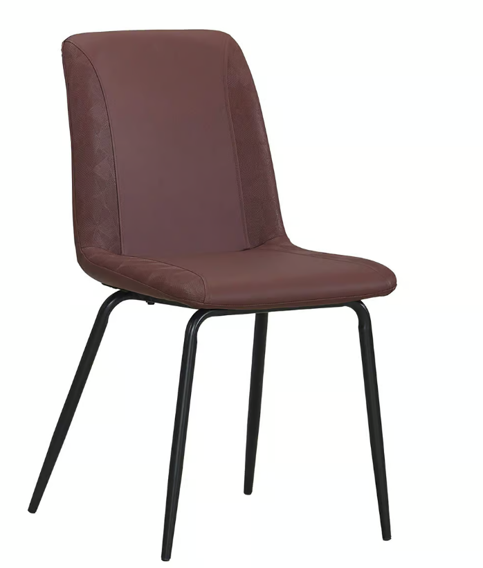 926-11睿柏深咖啡色科技布餐椅(坐寬44坐深35坐高46cm)