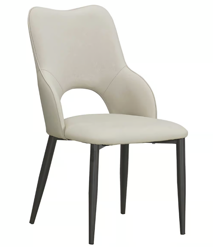 925-14和泊米色貓抓皮餐椅 (坐寬46坐深48.5坐高44cm)