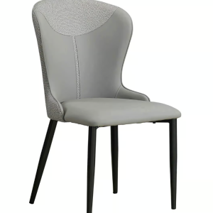 928-15西德尼深灰色貓抓皮餐椅 (坐寬43坐深45坐高44cm)     材質: 高密度泡棉+高級貓抓皮革+防鏽烤漆鐵灰色鐵腳 ( 貓抓皮：耐燃 . 易清潔 . 強韌耐抓 . 防霉抗菌 )