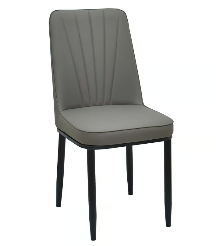 928-21 迪福深灰色貓抓皮餐椅(坐寬42坐深40坐高47.5cm)