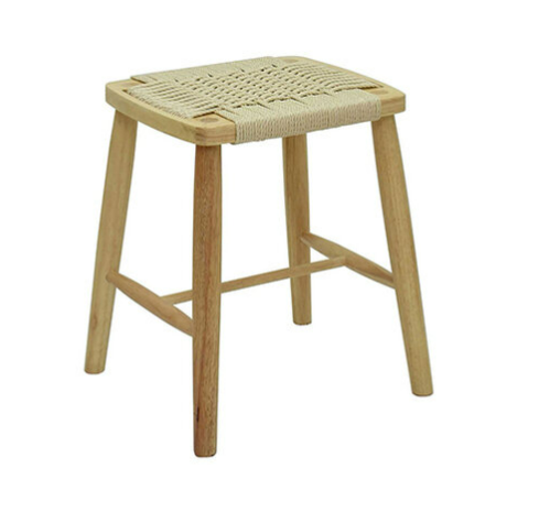 598-4 北歐編織實木椅凳
