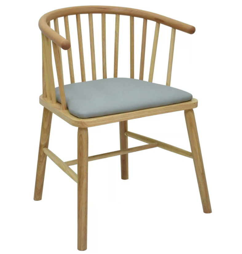 932-4 溫馨實木貓抓皮餐椅 (坐寬41坐深38坐高46cm)