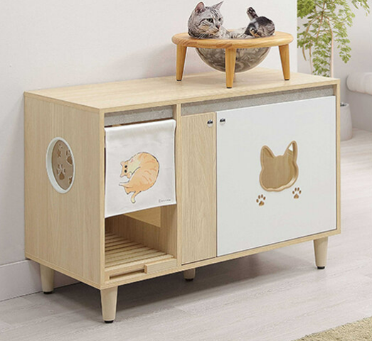 935-2 大胖貓砂櫃 ⊙不含LED燈、 ⊙不含貓砂盆.推薦尺寸:62x42x25cm、不可訂做