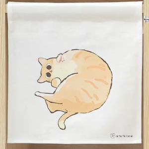 936-2大胖貓砂櫃窗簾