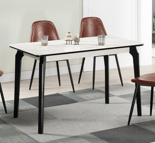 A1799-2 賽爾瑪4尺岩板餐桌 實木腳 桌面9mm岩板