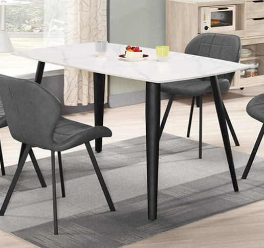 A1800-1 捷妮4.6尺岩板餐桌 桌面12mm岩板