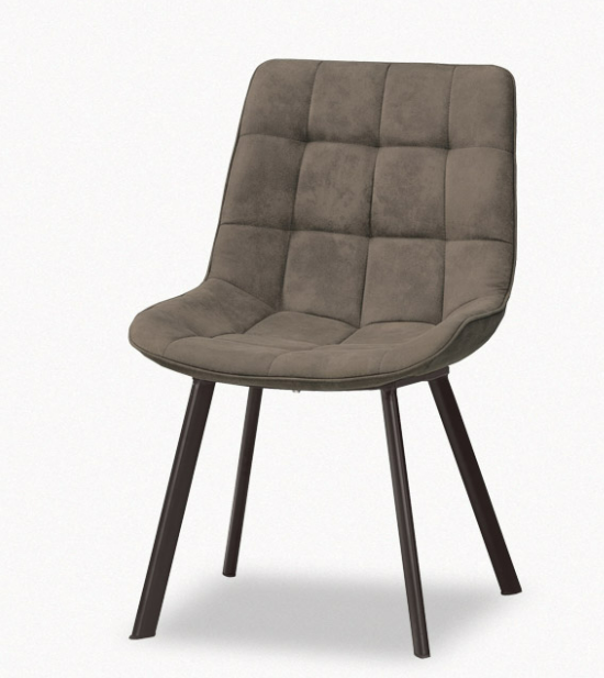 A1875-8 伯特餐椅 淺咖啡布 五金腳 (坐高46公分)