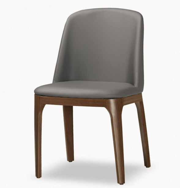 A1874-4 維倫餐椅 皮 五金腳 (坐高46.5公分)