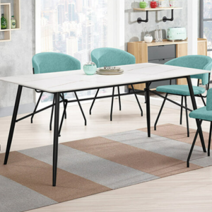 A1809-1 蘿克斯6尺岩板餐桌 桌面12mm岩板