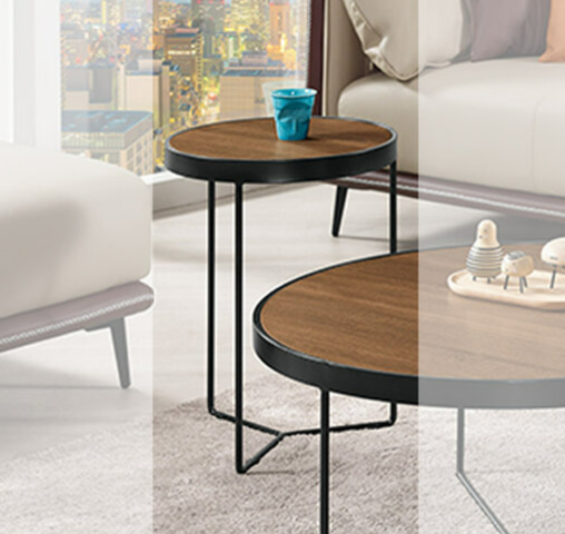 A1424-4 佐伯克圓型茶几 小