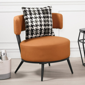 A1386-1 克萊拉休閒椅 橘色 坐高46公分 ⊙附抱枕1個