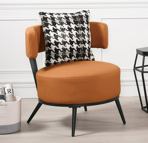 A1386-1 克萊拉休閒椅 橘色 坐高46公分 ⊙附抱枕1個