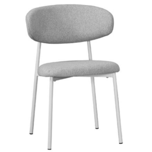 A1873-11 蜜珂餐椅 灰色布 五金腳 坐高46公分