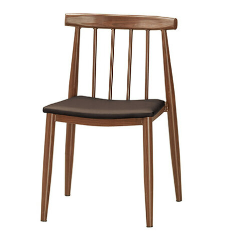 A1874-9 安迪餐椅 皮 五金腳 坐高46.5公分