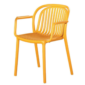 C489-14 T2373休閒椅 黃 PP