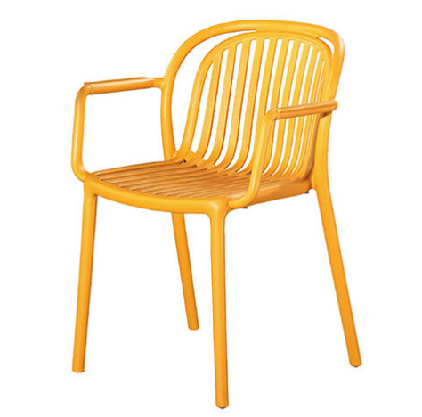 C489-14 T2373休閒椅 黃 PP