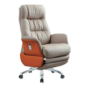 C469-3 P131米白+橙色辦公椅