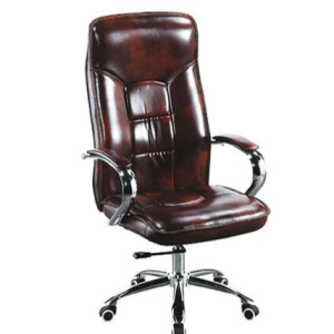 C471-5 107-1辦公椅 棕色皮