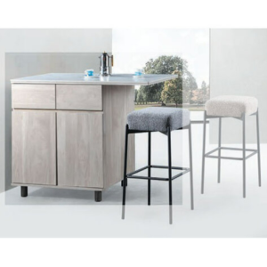 C475-1 凱米鐵腳吧台桌 含岩板