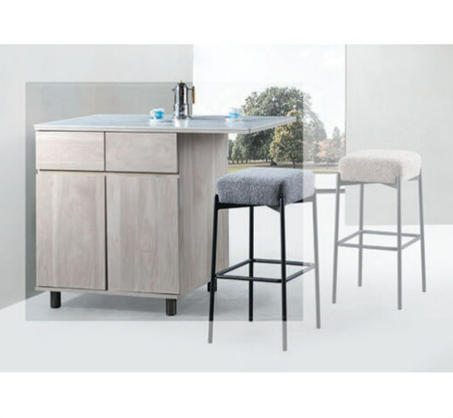 C475-1 凱米鐵腳吧台桌 含岩板