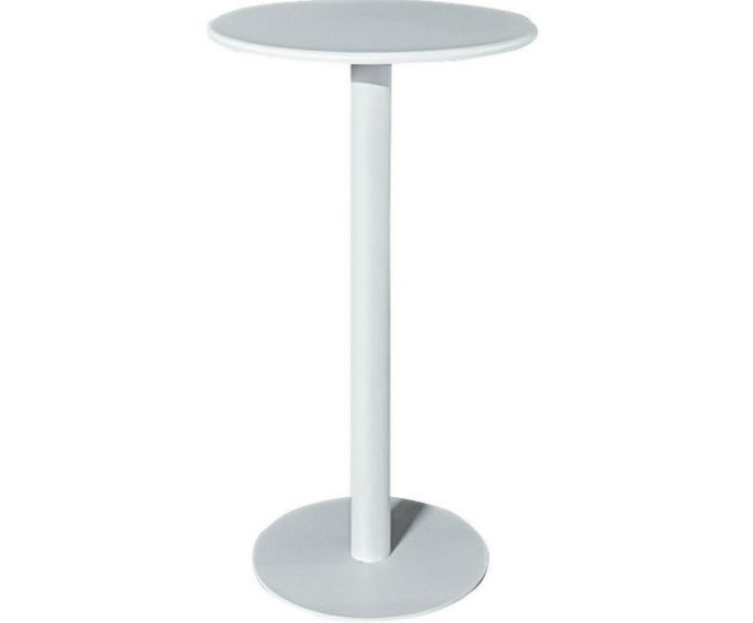 C475-9 Y17白色吧台桌 鐵製