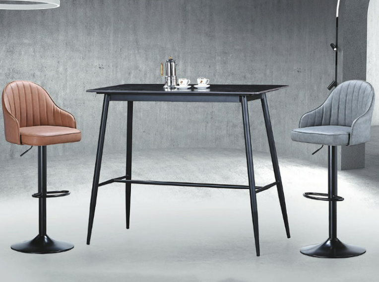 C476-6 H6120亮灰吧台桌