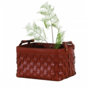 C494-13 05提籃 深駝色 藝品裝飾/不含花草