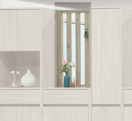 C498-2 依夏淺橡低屏風