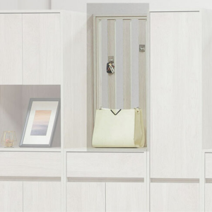 C489-10 依夏淺白低屏風